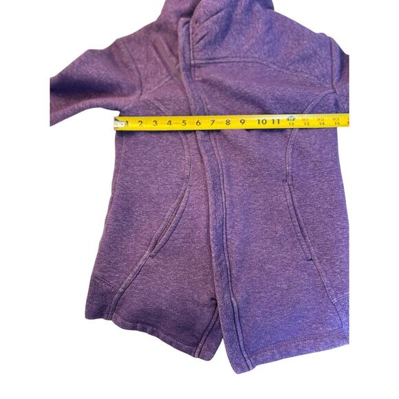Zella Purple Snowdrift Asymmetrical Full Zip Sweater Shacket Size XS - Picture 9 of 10